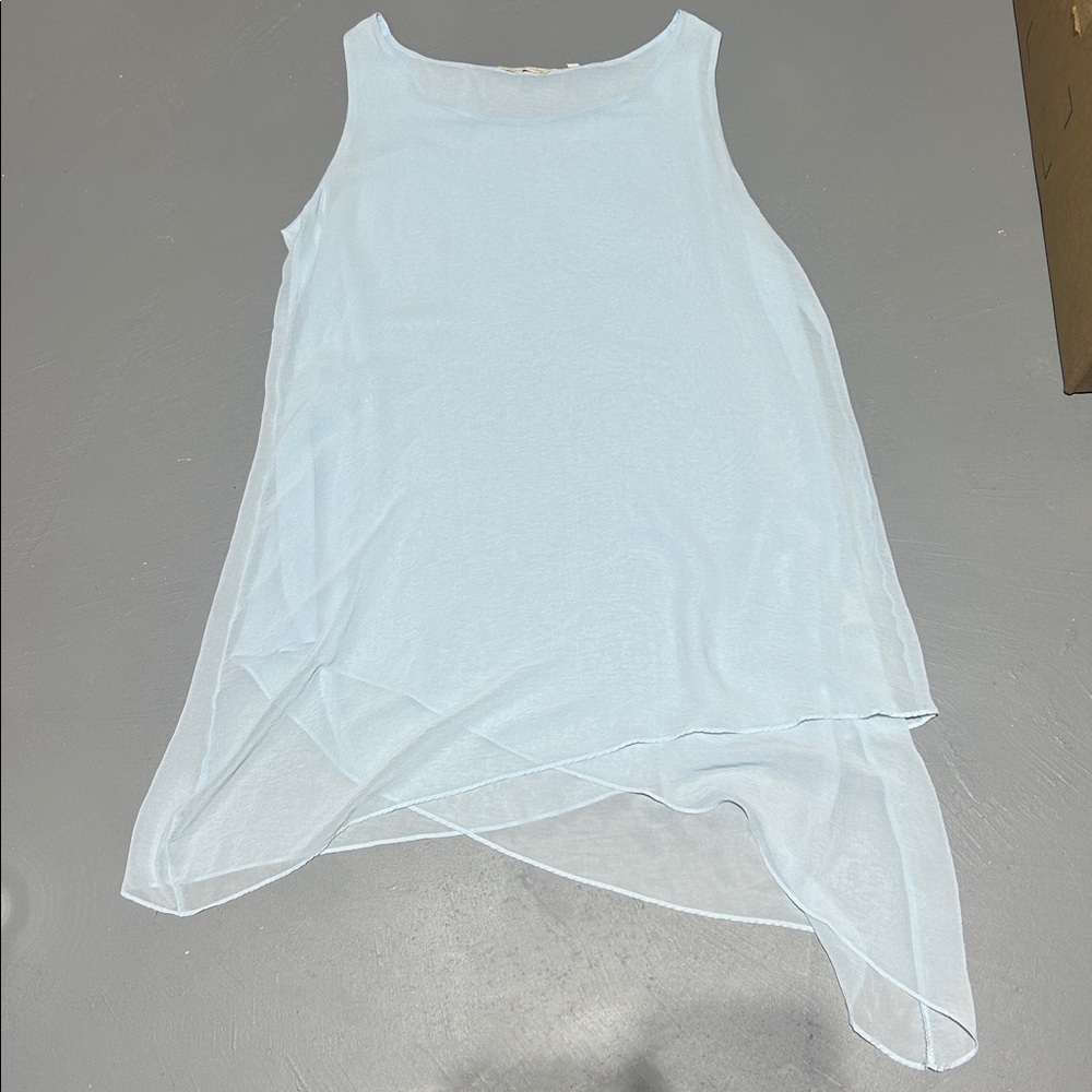 Soft Surroundings Blue Lightweight Thin Flowy Dress (Women’s Large)